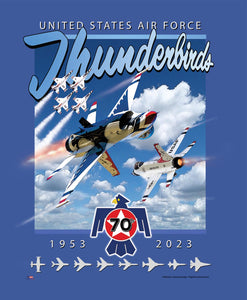 2023 Thunderbirds 70th Anniversary Royal T-Shirt