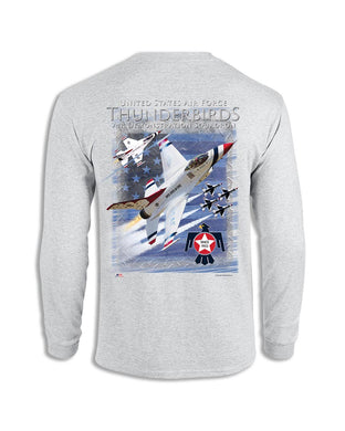 Thunderbirds Ash Long Sleeve T Shirt