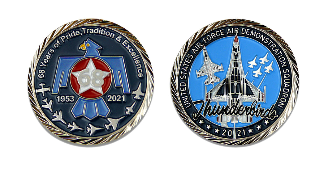 Thunderbirds 2021 ~ 68th Anniversary Challenge Coin