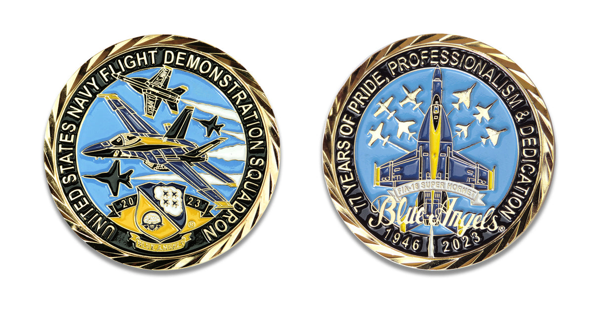 2023 Blue Angels Diamond Break Challenge Coin – Flightline America