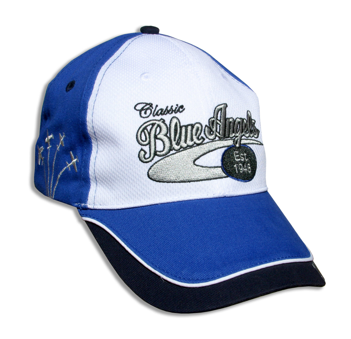 Blue Angels White, Royal and Navy Classic Embroidered Cap – Flightline  America