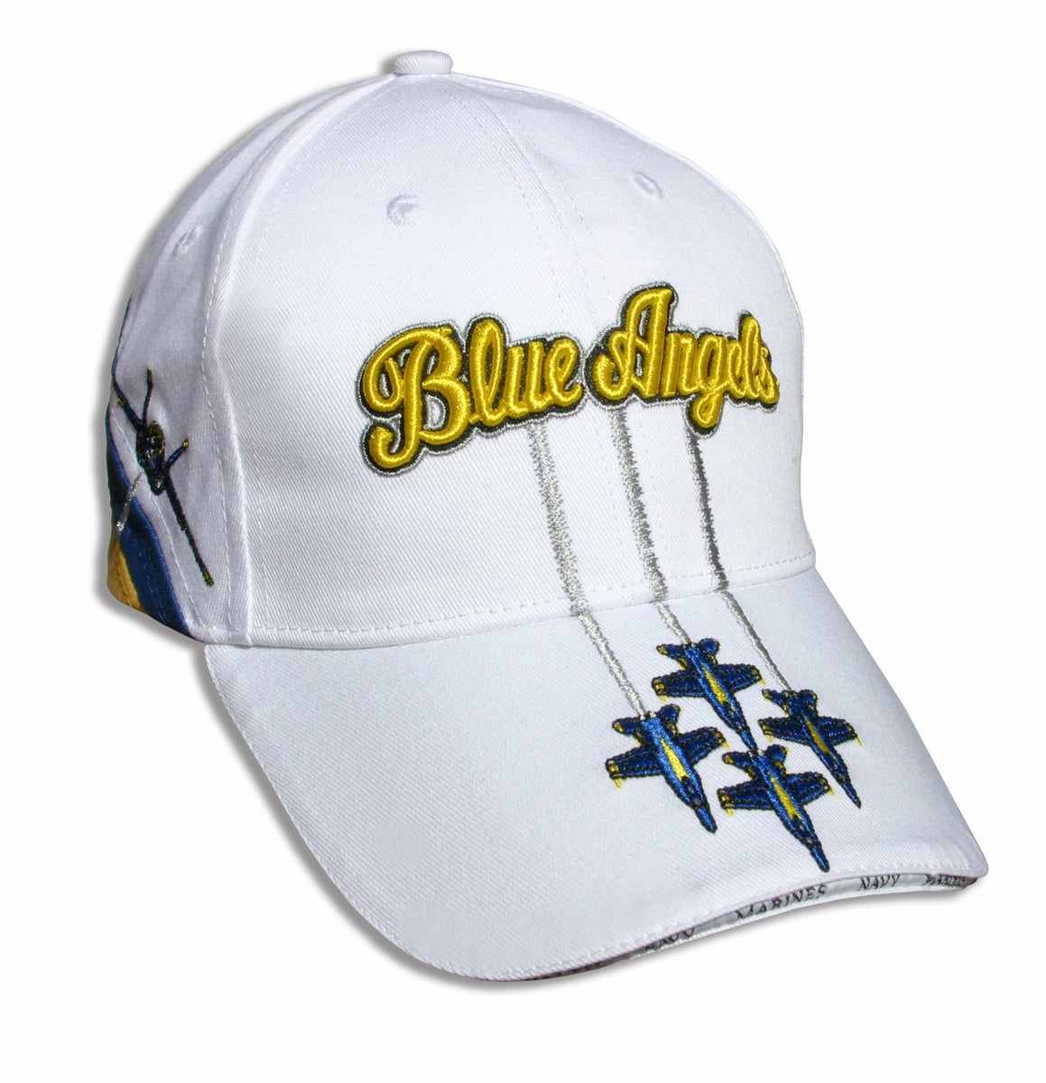 Blue Angels White, Royal and Navy Classic Embroidered Cap – Flightline  America