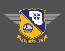 Load image into Gallery viewer, Blue Angels Diamond Break Dark Heather Short Sleeve T Shirt
