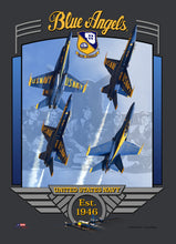 Load image into Gallery viewer, Blue Angels Diamond Break Dark Heather Short Sleeve T Shirt