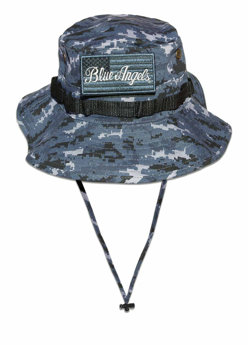 Blue camo store boonie hat