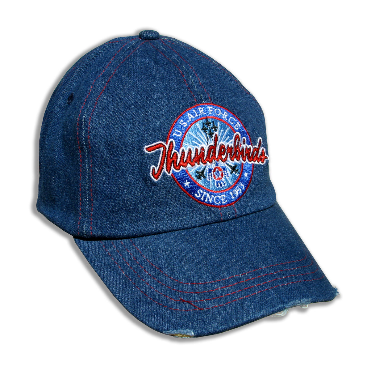 Blue Angels Distressed Denim Mesh Embroidered Cap – Flightline America