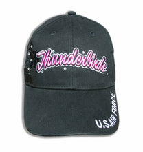 Load image into Gallery viewer, Thunderbirds Ladies Tonal Black &amp; Pink Bling Embroidered Cap