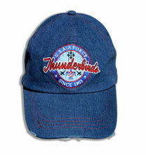 Load image into Gallery viewer, Thunderbirds Distresses Relaxed Fit Denim Embroidered Cap