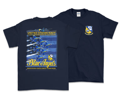 Blue Angels Delta Patriotic Short Sleeve T-Shirt