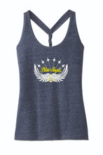 Load image into Gallery viewer, Blue Angels Ladies Navy Royal Cosmic Twist Back Tank