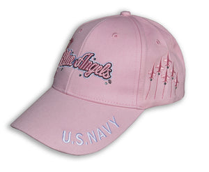 Blue Angels Ladies Bling Pink Embroidered Cap