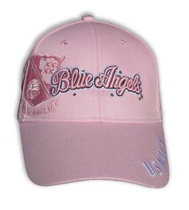 Blue Angels Ladies Bling Pink Embroidered Cap