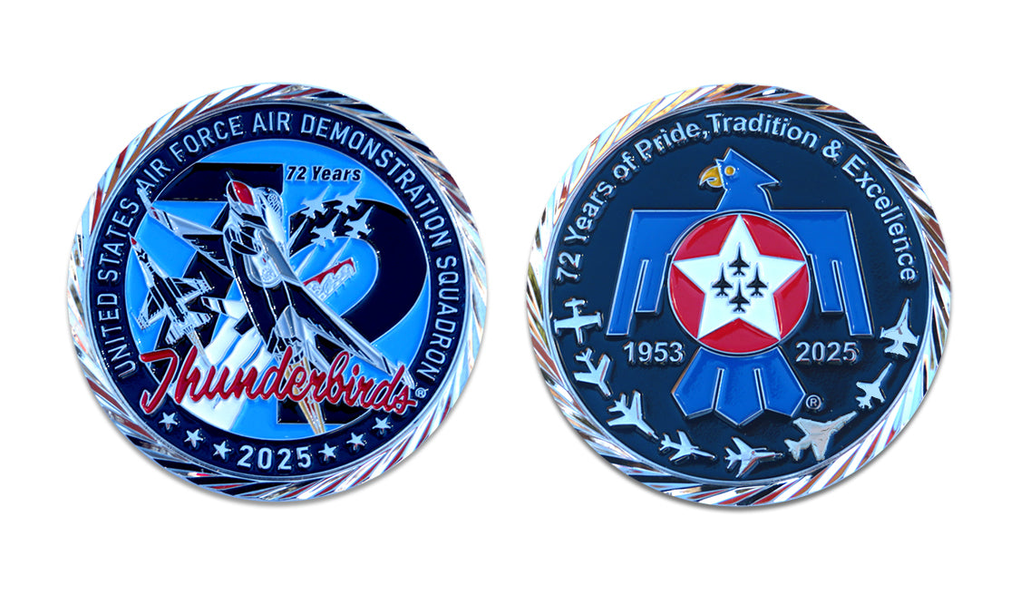 Thunderbirds 72nd Anniversary Challenge Coin 2025