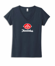 Load image into Gallery viewer, Thunderbirds Ladies Navy Blue V-Neck Tee