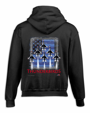 Thunderbirds Youth Navy Blue Pullover Sweatshirt