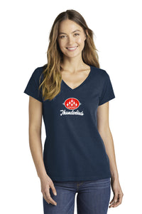 Thunderbirds Ladies Navy Blue V-Neck Tee