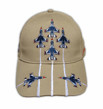 Load image into Gallery viewer, Thunderbirds Khaki Tan Diamond Break embroidered cap