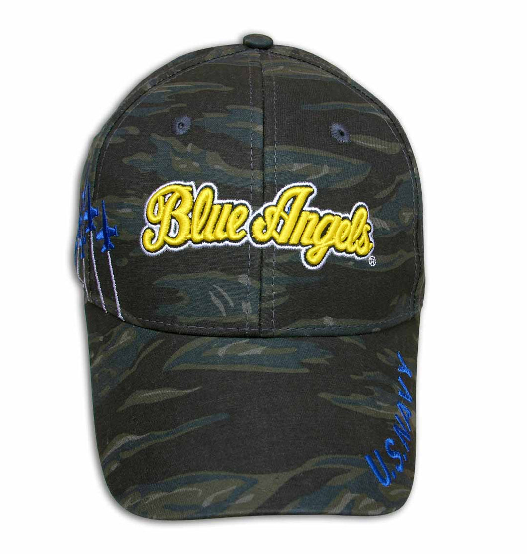Blue Angels Embroidered Woodsman Camouflage Cap