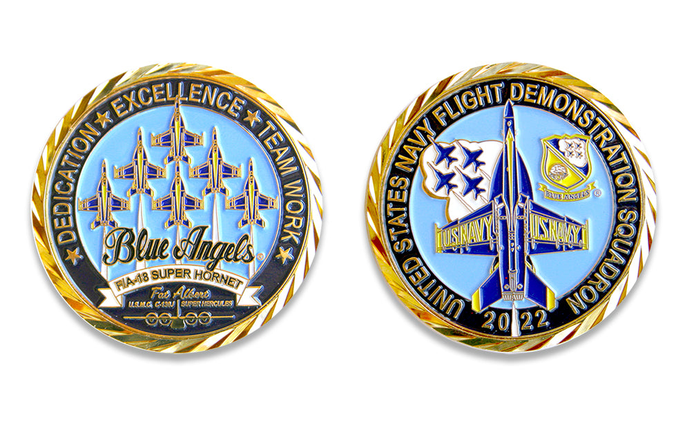 Blue Angels 2022 Challenge Coin Flightline America