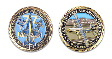 2023 Blue Angels 77th Anniversary Challenge Coin