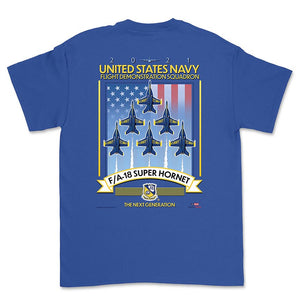 Blue Angels Next Generation Super Hornet Adult Short Sleeve T-Shirt