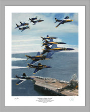Load image into Gallery viewer, Blue Angels 75th Anniversary &quot;Hellcats to Super Hornets&quot; Premier Edition Giclee
