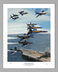 Blue Angels 75th Anniversary "Hellcats to Super Hornets" Premier Edition Giclee