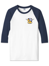 Load image into Gallery viewer, Blue Angels Heavy Cotton 3/4 Sleeve Raglan T Shirt