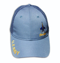 Load image into Gallery viewer, Blue Angels Poly Mesh Embroidered Cap