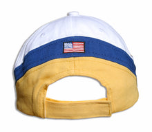 Load image into Gallery viewer, Blue Angels White, Royal and Gold Diamond Solo Embroidered Cap