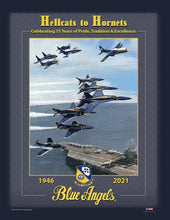 Load image into Gallery viewer, Blue Angels Hellcats to Super Hornets Adult Short Sleeve T-Shirt