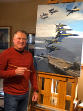 Load image into Gallery viewer, Blue Angels 75th Anniversary, &quot;Hellcats to Super Hornets&quot; Squadron Edition Giclee