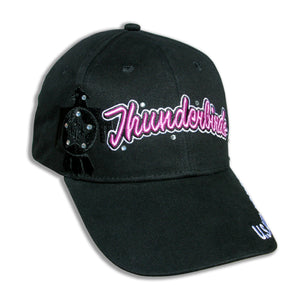 Thunderbirds Ladies Tonal Black & Pink Bling Embroidered Cap