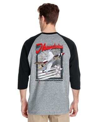 Thunderbirds Squadron Baseball Style T Shirt