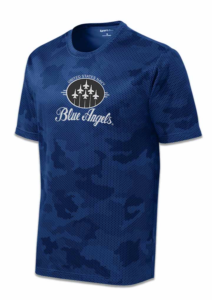 Blue Angels Royal Camo Dry Fit T Shirt