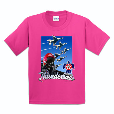 Thunderbirds Girls Youth Pink T Shirt