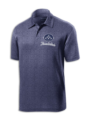 Thunderbirds Heather Navy Polo