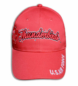 Thunderbirds Ladies Tonal Coral on Coral Bling Embroidered Cap