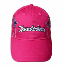Load image into Gallery viewer, Thunderbirds Embroidered Pink Youth Ball Cap