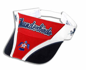 Thunderbirds Red, White and Navy Embroidered Visor